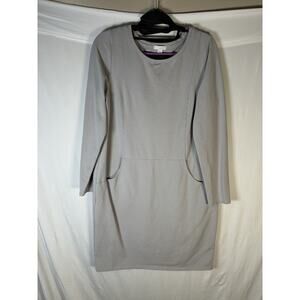 Pure J Jill Pima Cotton Modal Sweater Dress Small Minimalist Soft Luxe Pockets